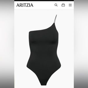 Aritzia Babaton Contour One-Shoulder Cami Bodysuit sz M
